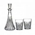 Waterford Crystal Lismore Diamond Double Old Fashioned Glass Set of 2 w/ De